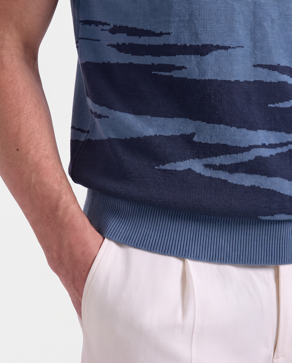 The Horizon Polo Intarsia Knit