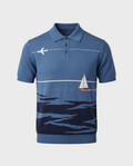 The Horizon Polo Intarsia Knit