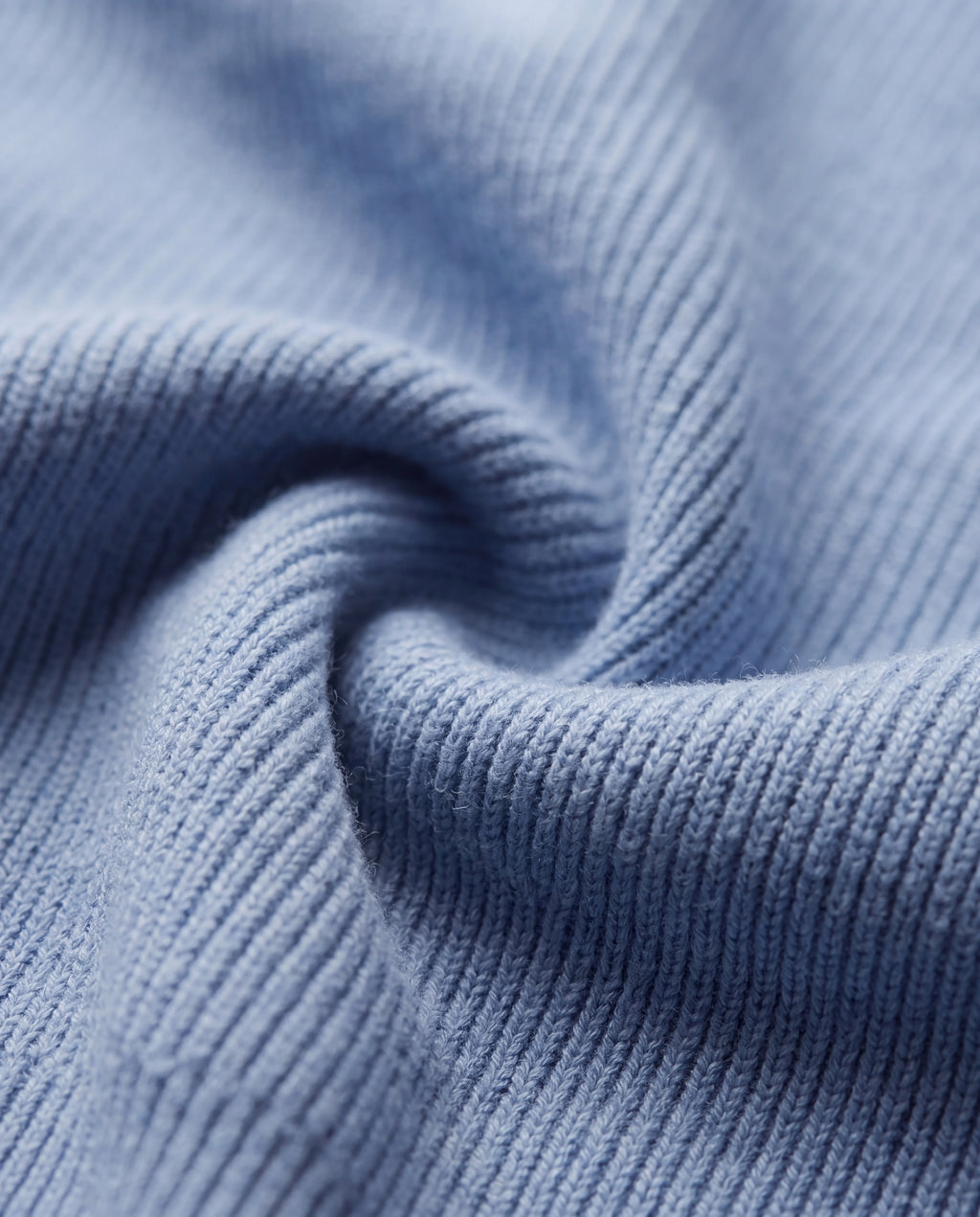 The Cote d'Azur Quarter-Zip Knit Polo — Sky Blue